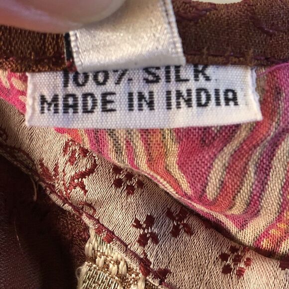 Unbranded Silk Side Slit Maxi Dress Size Medium - Picture 4 of 12